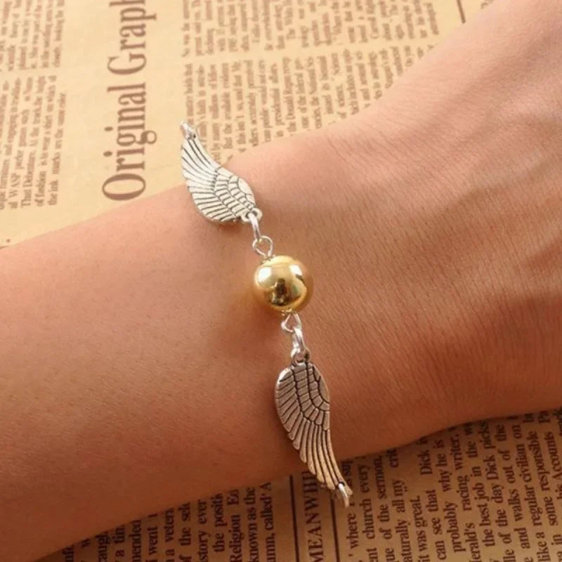 Colar + Pulseira Pomo de Ouro - Harry Potter